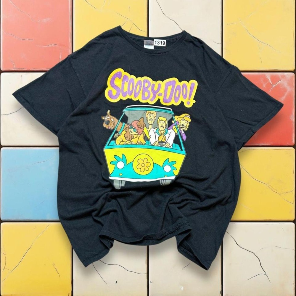VTG Y2K 2000S Scooby-Doo Cartoon Network T Shirt Mystery Machine Black Men XL